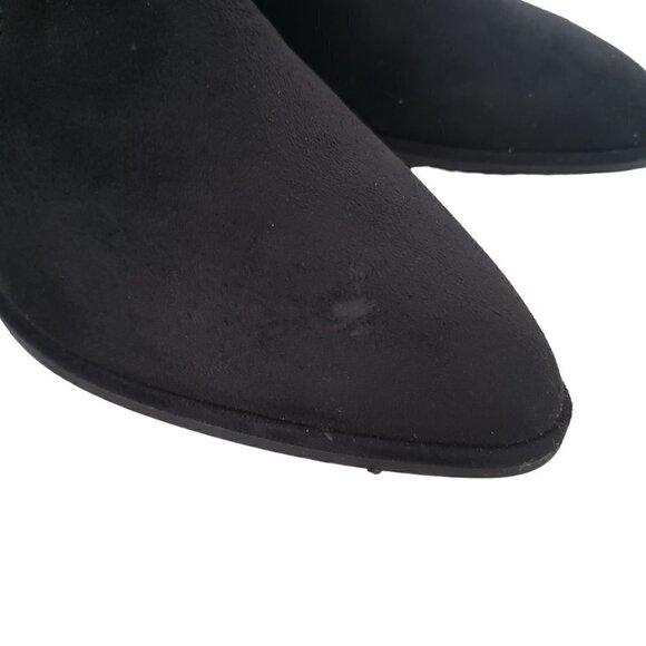 NEW Marc Fisher Black Faux Suede Over-The-Knee Boots Narrow Calf - Picture 15 of 15